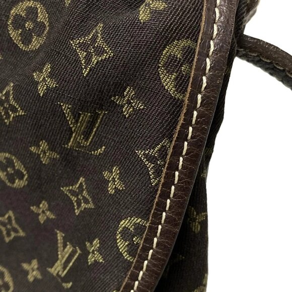 Auth LOUIS VUITTON Saumur M95227 Ebene Monogram Mini Lin MB1077 Shoulder Bag - Picture 12 of 16